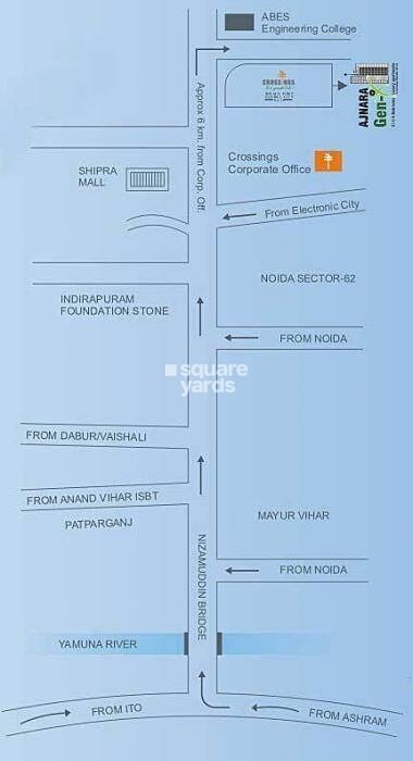 Ajnara Gen X Location Image
