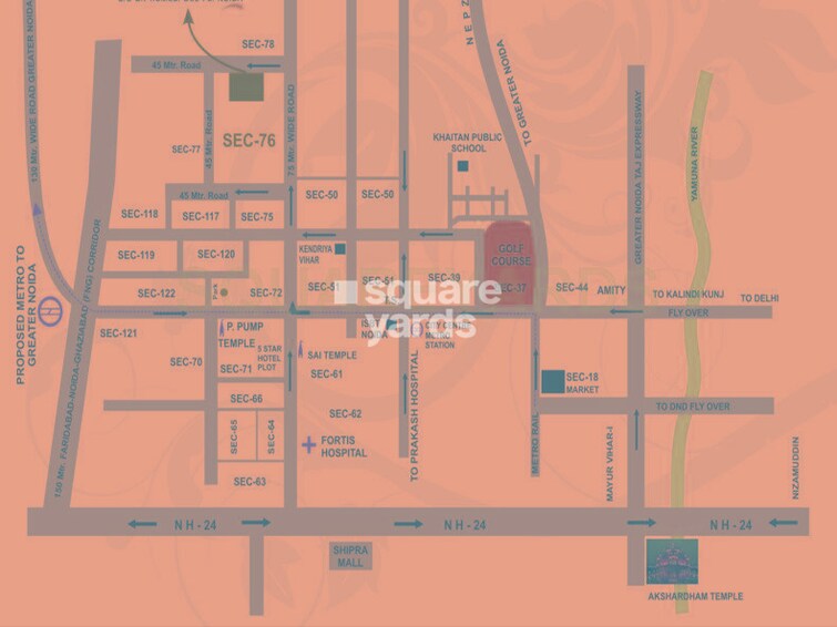 Amrapali Royal Location Image