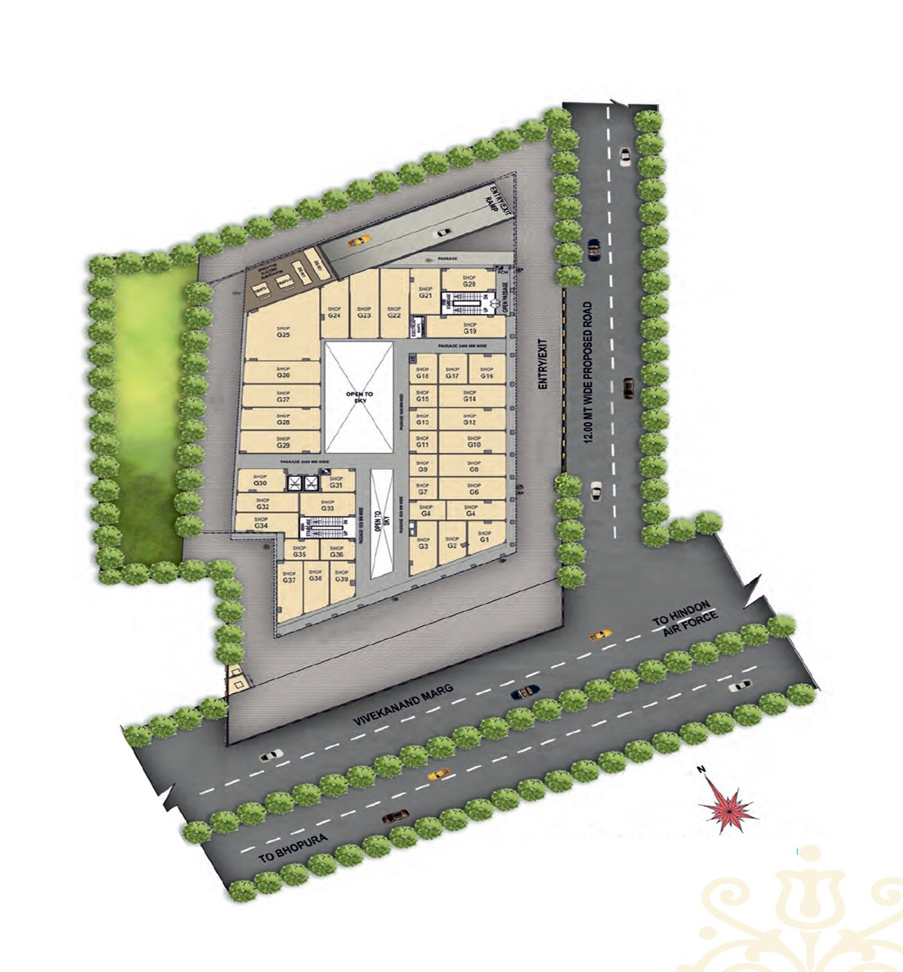 Aradhyam Shopping Mall Master Plan 1