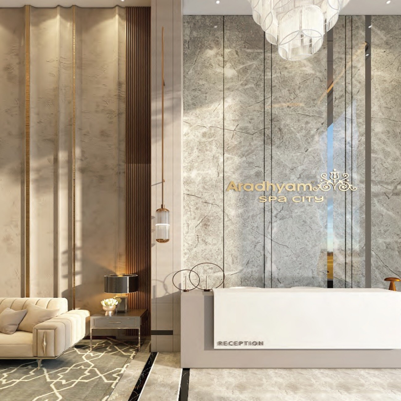 Aradhyam Spa City Waiting Lounge