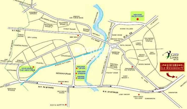 Ashiana Le Residency Location Image