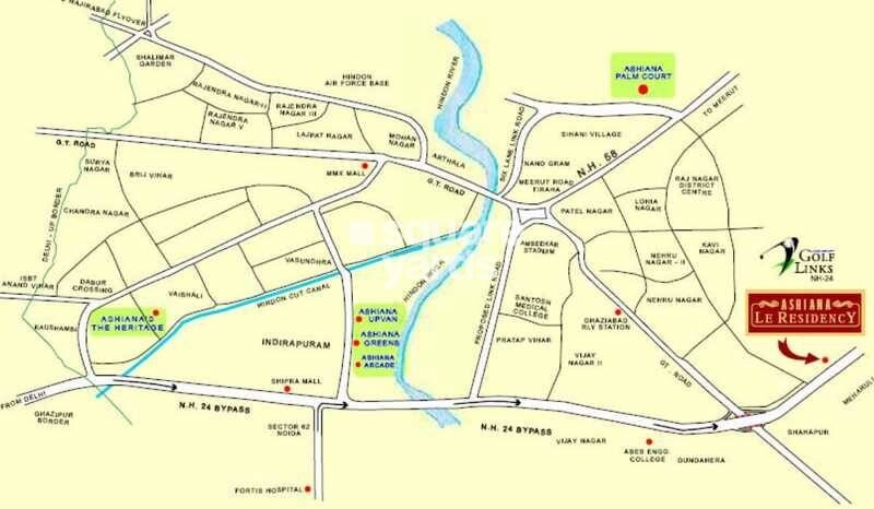 Ashiana Le Residency Location Image