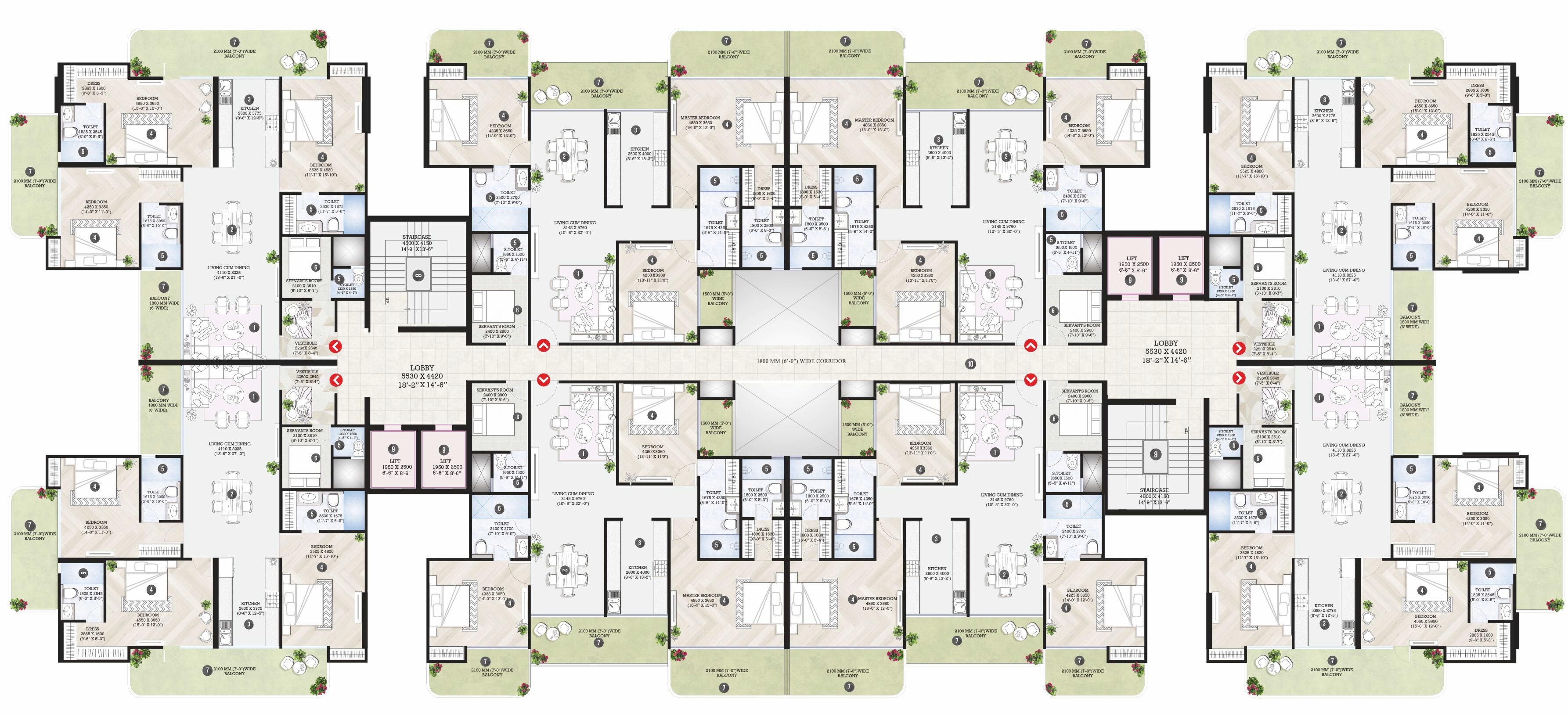 Baba Kailasha Estate Floor Plans