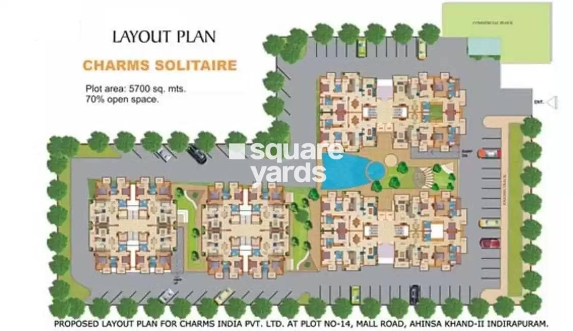 Charms Solitaire Ghaziabad Master Plan Image