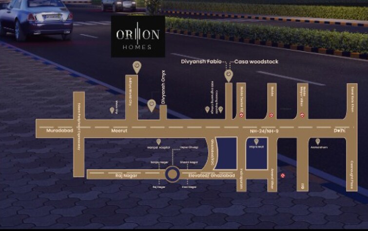 Divyansh Orion Homes Location Image