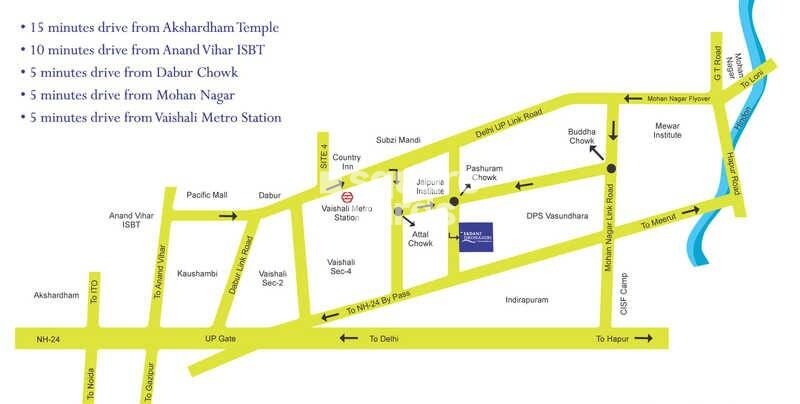 Ekdant Dronagiri Vasundhara Location Image