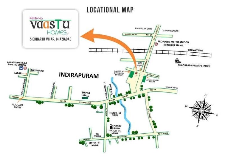 Envyrons Vaastu Homes Location Image