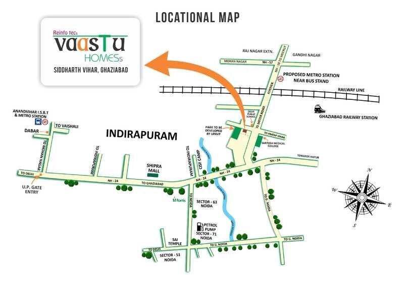 Envyrons Vaastu Homes Location Image