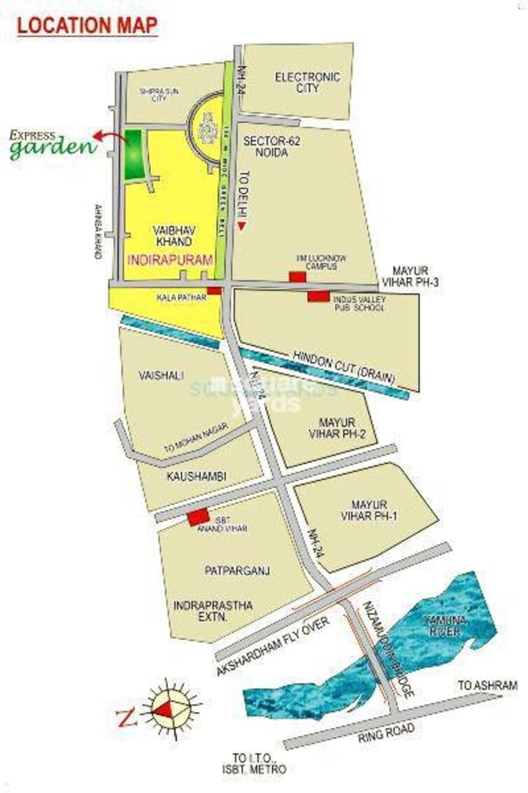 Express Garden Location Image