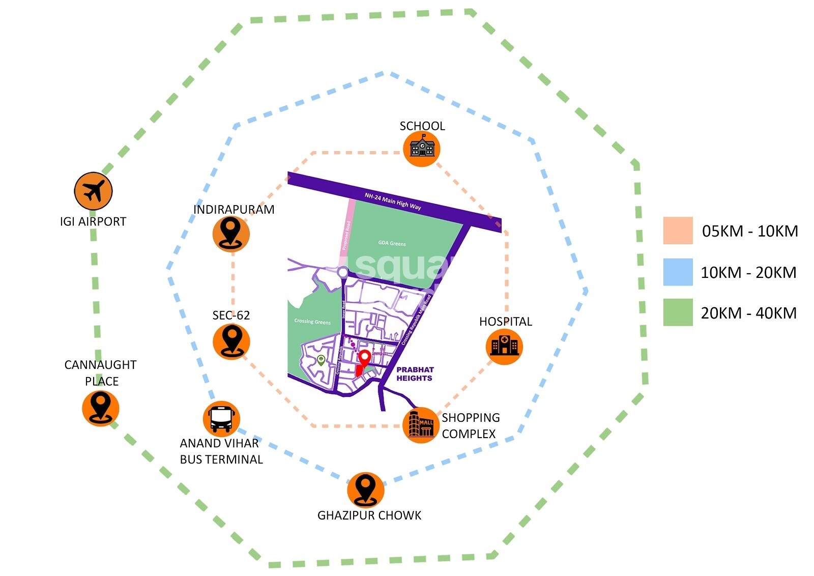 Forever Prabhat Heights Location Image