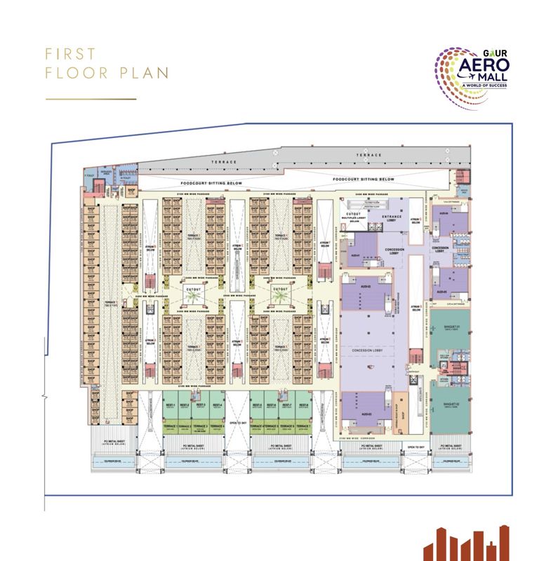 Gaur Aero Mall Floor Plans