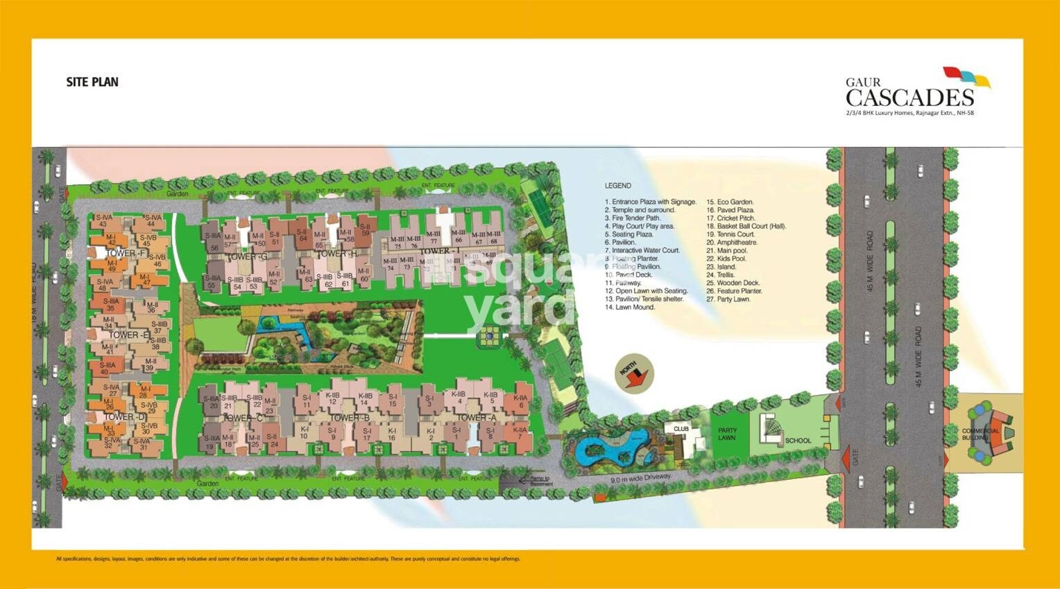 Gaurs Cascades Master Plan Image
