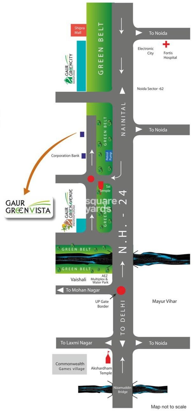 Gaurs Green Vista Location Image