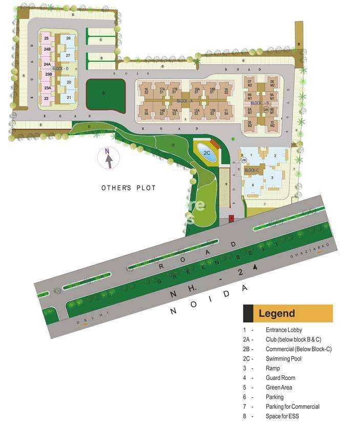 gaurs green vista project master plan image1