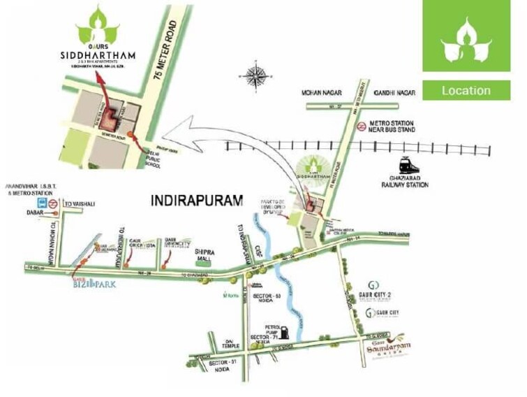 Gaurs Siddhartham Location Image