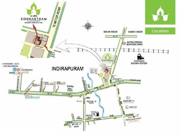 Gaurs Siddhartham Location Image