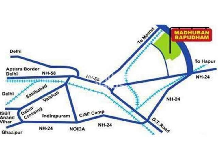 GDA Madhuban Bapu Dham Society Location Image