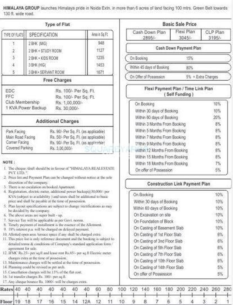 Himalaya Tower Payment Plan Image