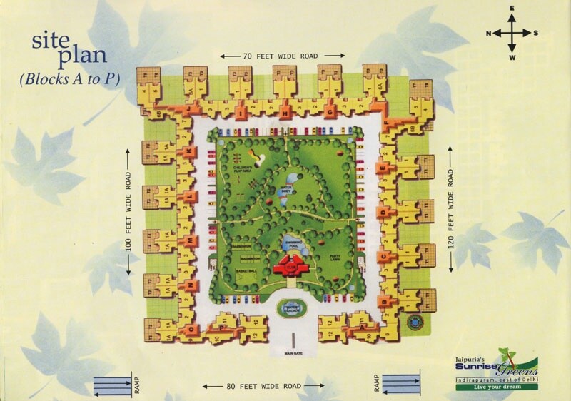 Jaipuria Sunrise Greens Apartment Master Plan Image