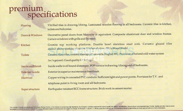 Jaipuria Sunrise Greens Specification