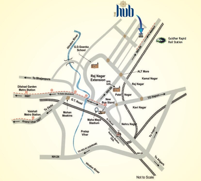 Jyoti Super The Hub Location Image