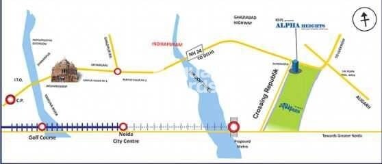 Kalash Alpha Heights Location Image