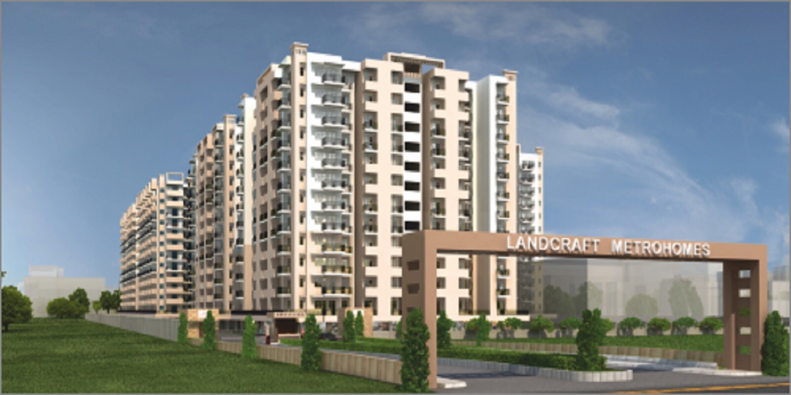 Land Craft Metro Homes Phase 2 residential project in Basantpur Saitli