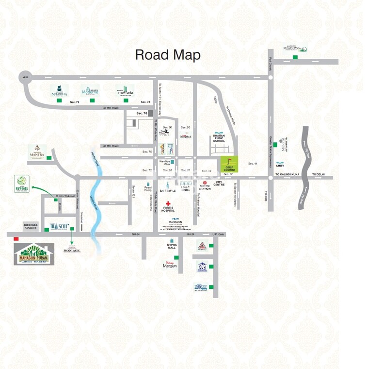 Mahagun Mahagunpuram II Location Image