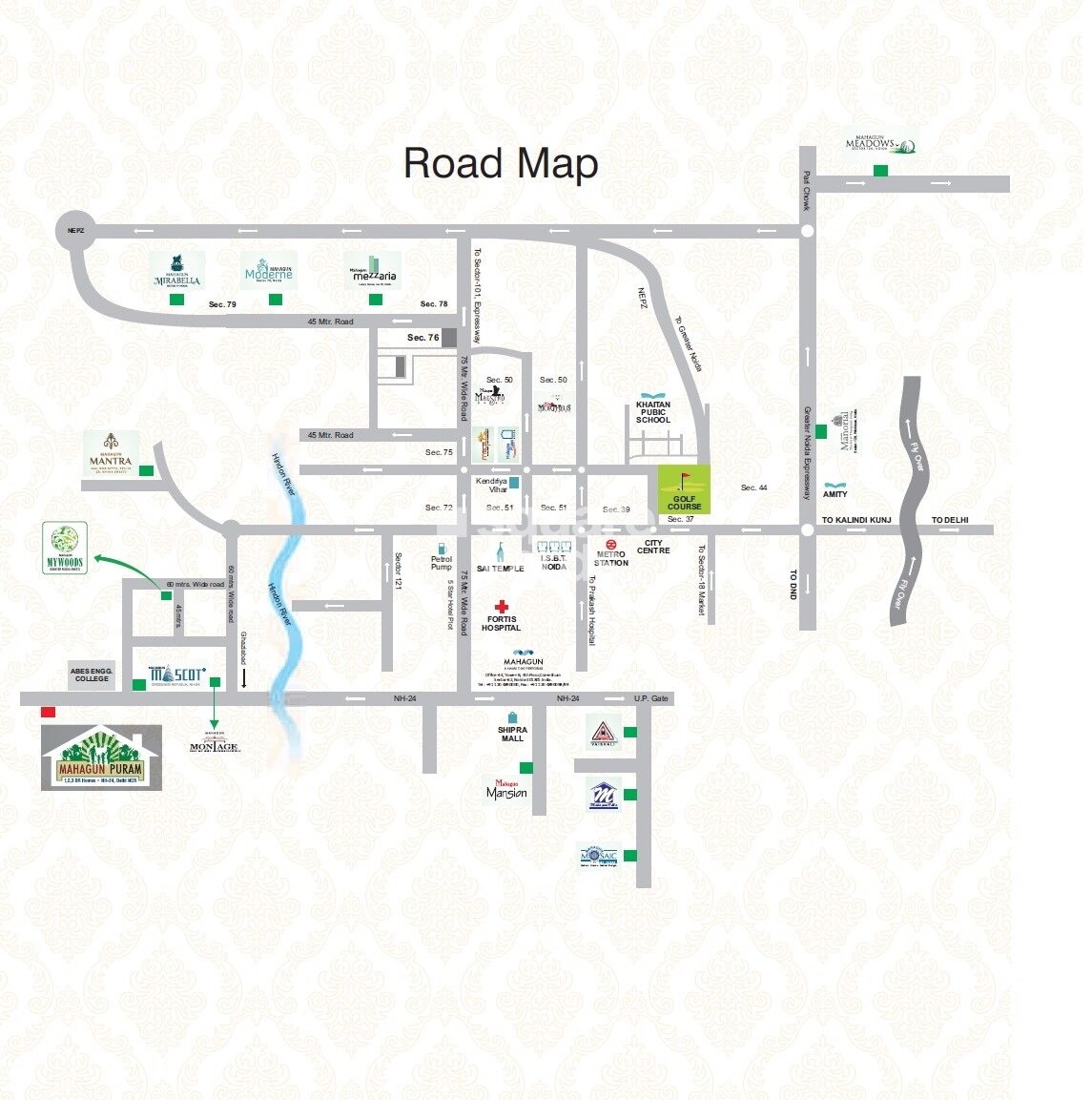 Mahagun Mahagunpuram II Location Image