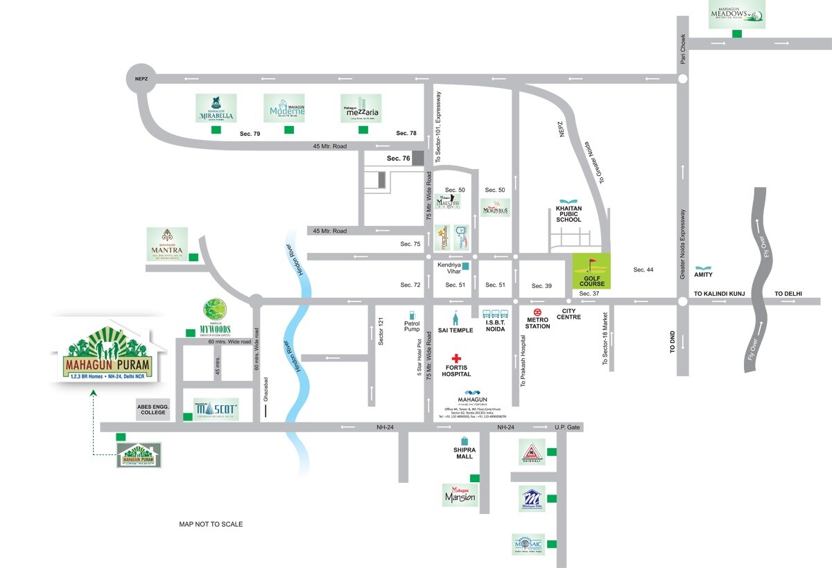 Mahagun Puram Phase I Location Image