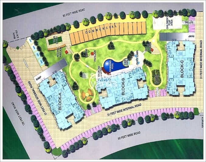 Mapsko Krishna Apra Sapphire Master Plan Image