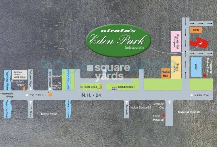 Nirala Eden Park 1 Location Image
