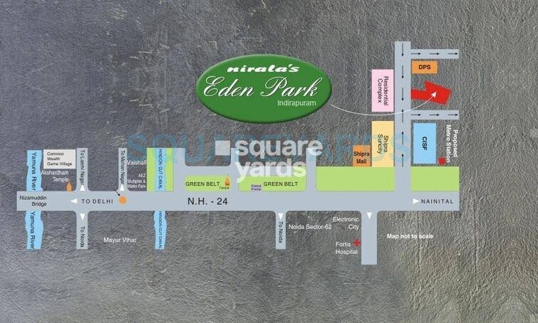 Nirala Eden Park 2 Location Image