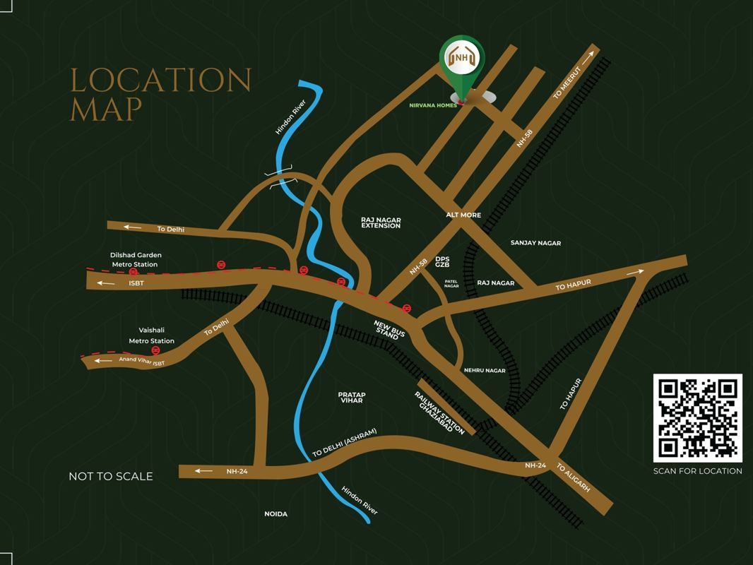 Nirvana Homes Ghaziabad Location Image