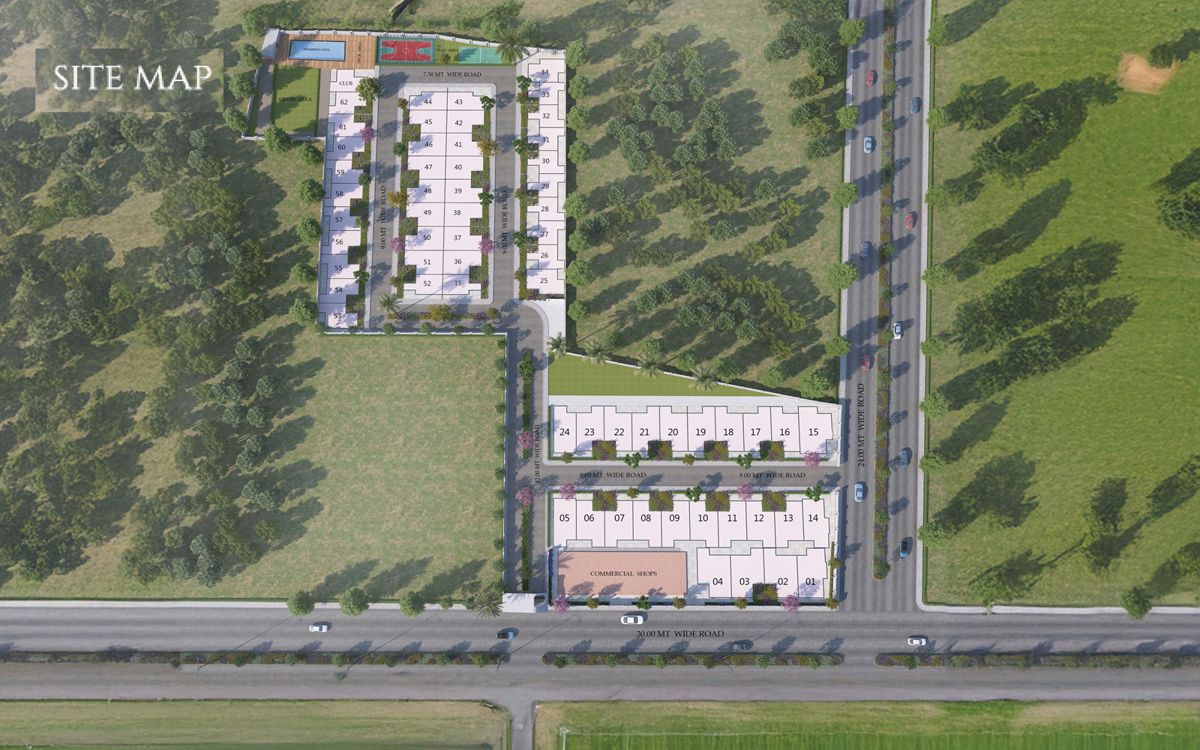 Nirvana-Homes-Ghaziabad_an aerial view of a highway with a train on it