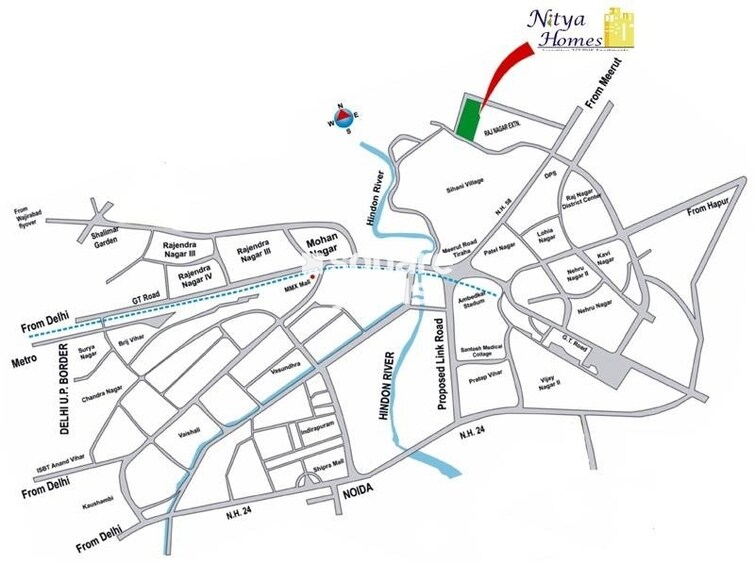 Nitya Homes Location Image