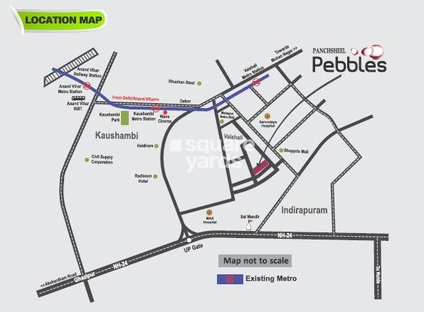 Panchsheel Pebbles Location Image