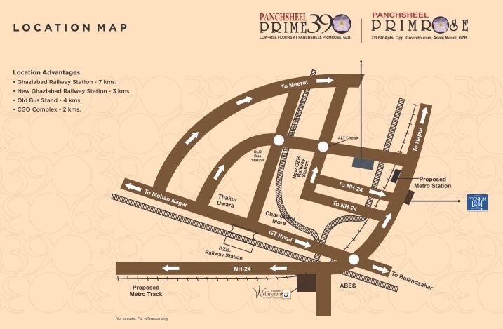 Panchsheel Prime 390 Location Image