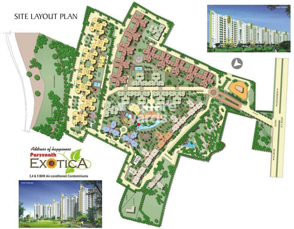 parsvnath exotica ghaziabad project master plan image1