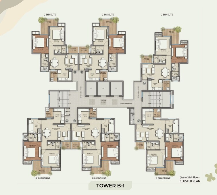Prateek Grand Begonia Floor Plans 1