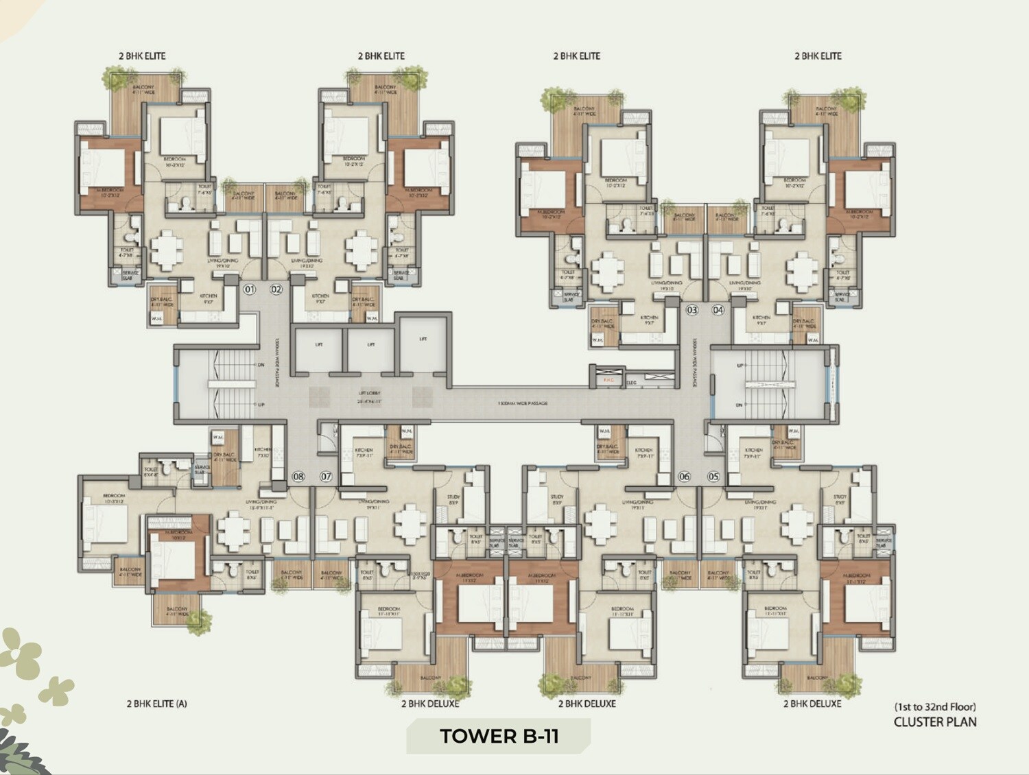 Prateek Grand Begonia Floor Plans 7