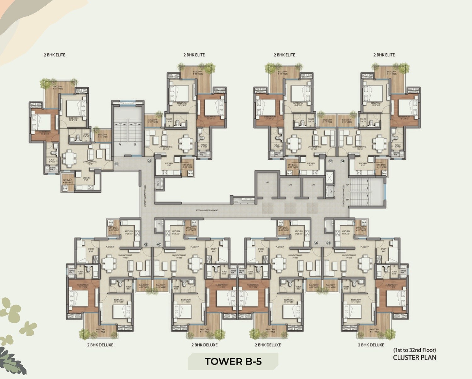 Prateek Grand Begonia Floor Plans 5