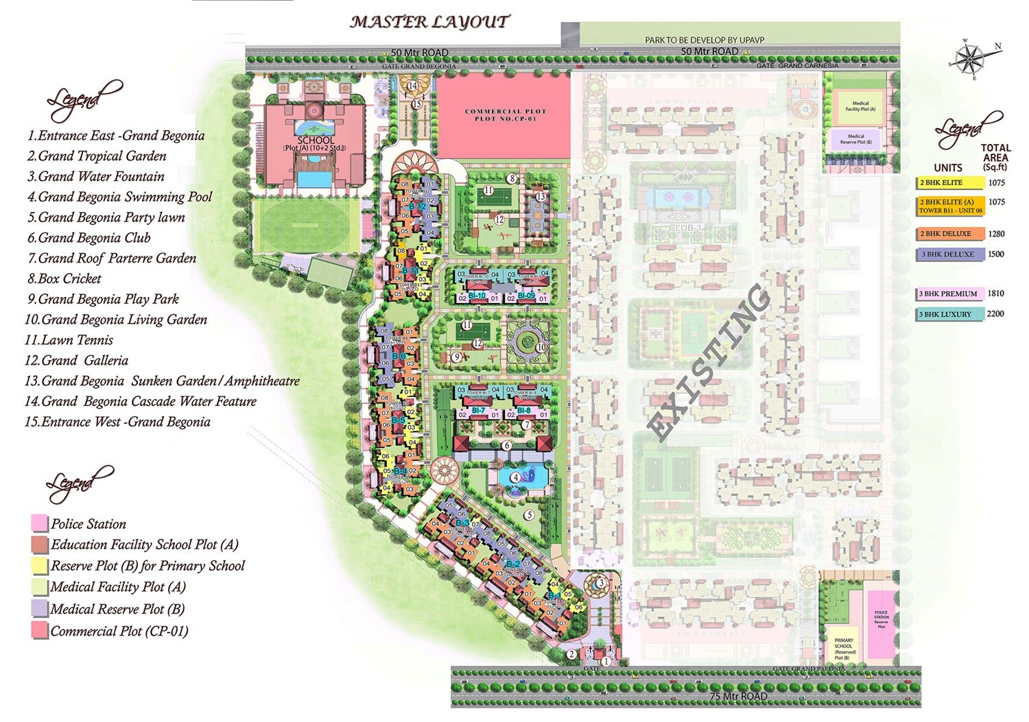 Prateek Grand Begonia Master Plan 1