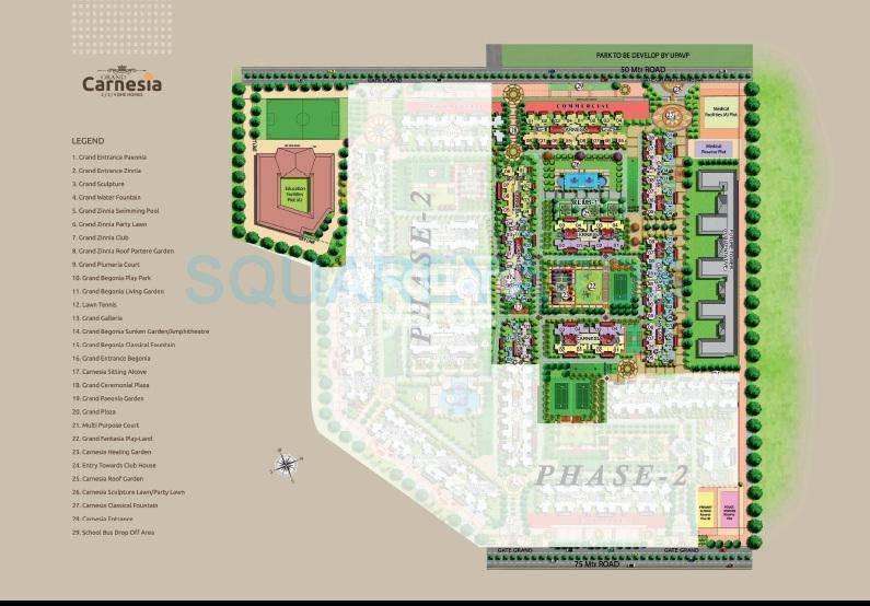 Prateek Grand Carnesia Master Plan Image