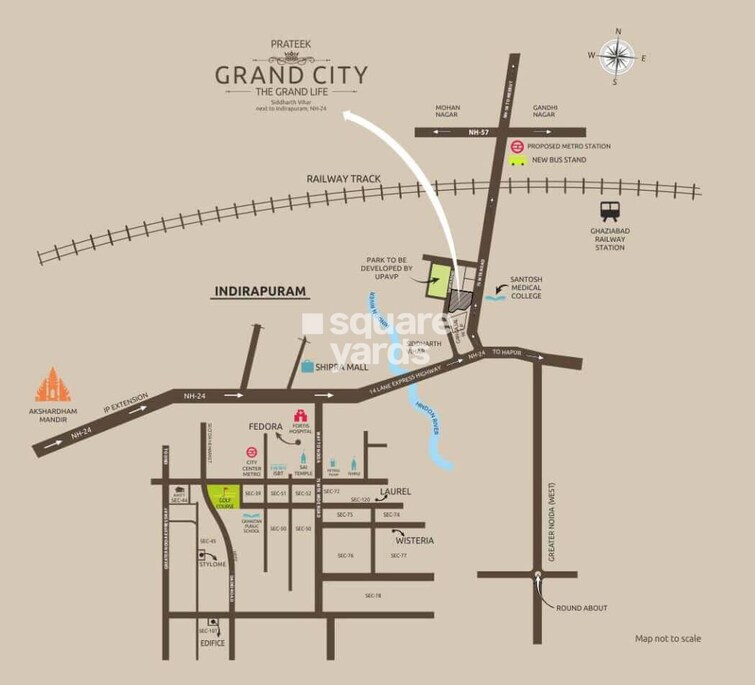 Prateek Grand City Location Image