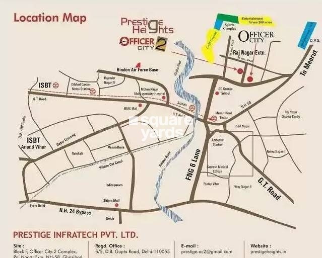 Prestige Heights Raj Nagar Extension Location Image