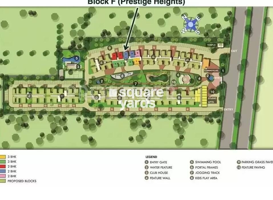 Prestige Heights Raj Nagar Extension Master Plan Image
