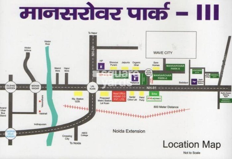 PVD Mansarovar Park Location Image