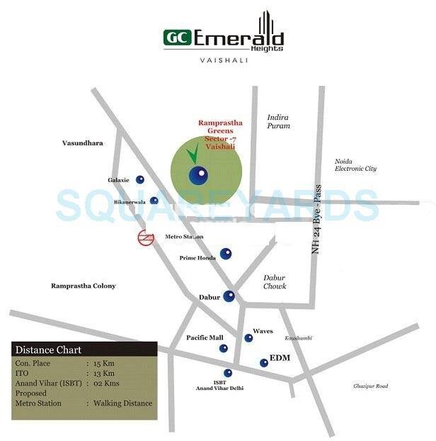 Ramprastha Emerald Heights Location Image