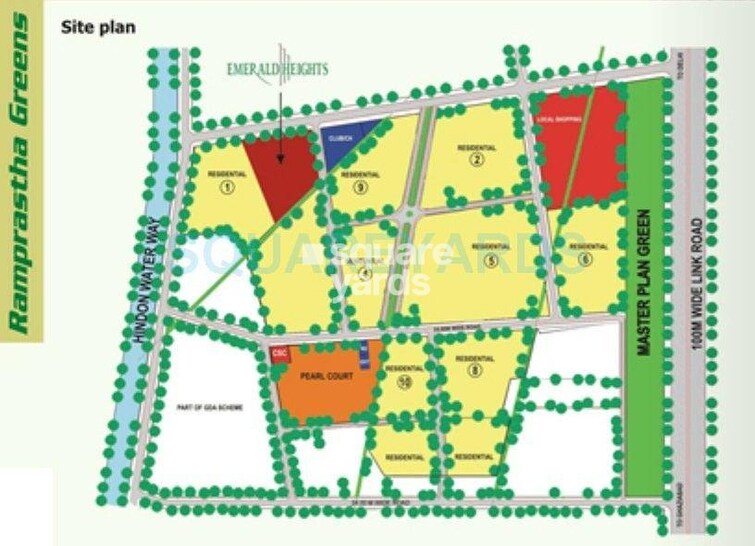 Ramprastha Emerald Heights Master Plan Image